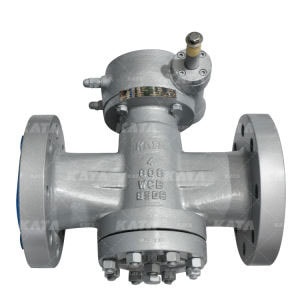 Vanne à boisseau conique (plug valve) inversé et lubrifié à équilibre de pression